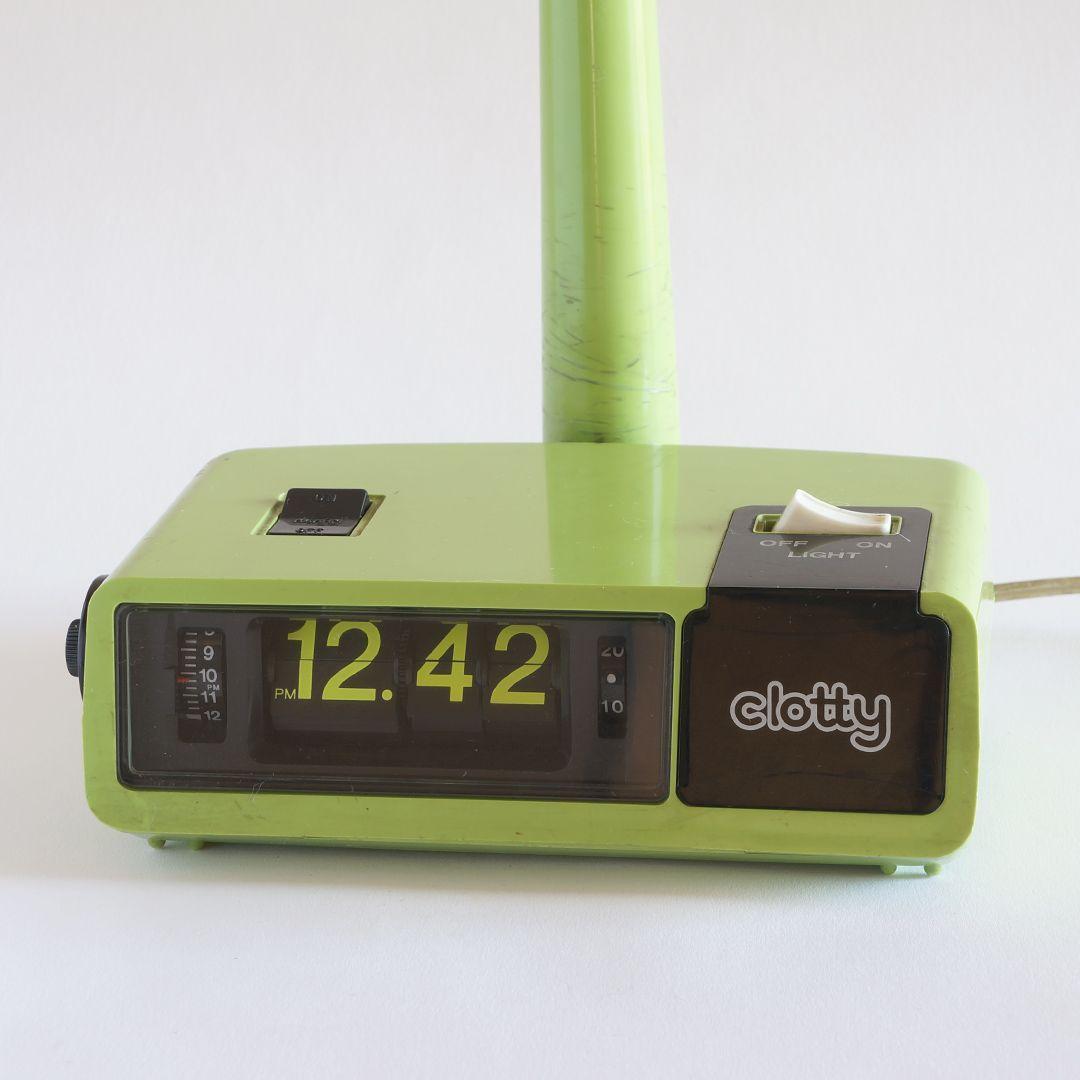 東芝 パタパタ時計 デスクランプ ブルーソフトランプ IL-1502GR レトロ