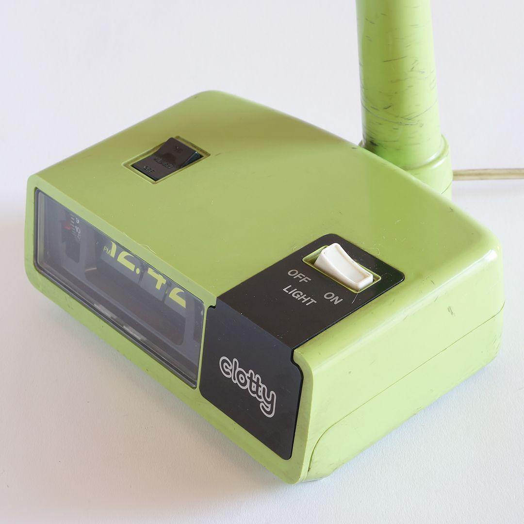 東芝 パタパタ時計 デスクランプ ブルーソフトランプ IL-1502GR レトロ