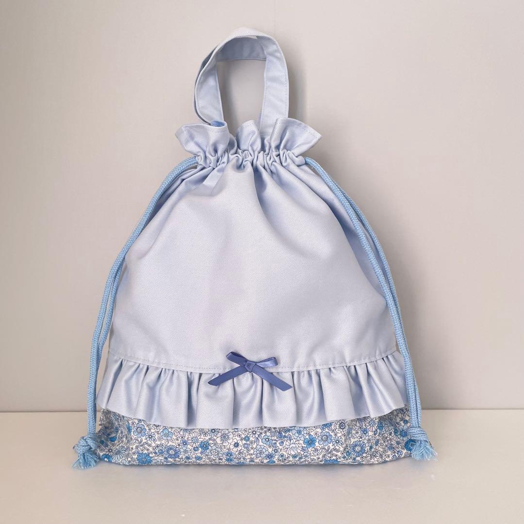 ななみ　小花柄ブルー　入学セット