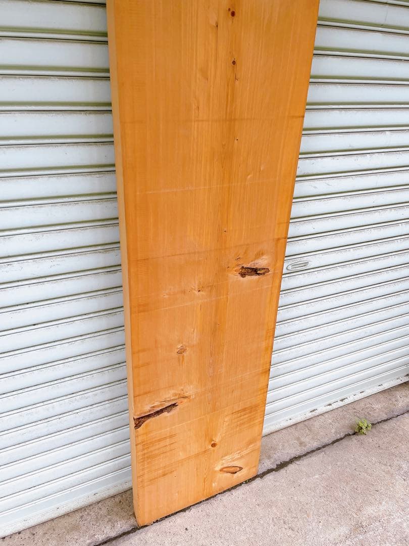 天然　木曽檜　一枚板　無垢板　DIY材　材木　天板　ベンチ座面　コーヒーテーブル