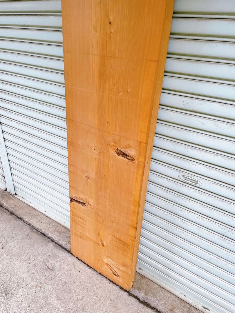 天然　木曽檜　一枚板　無垢板　DIY材　材木　天板　ベンチ座面　コーヒーテーブル