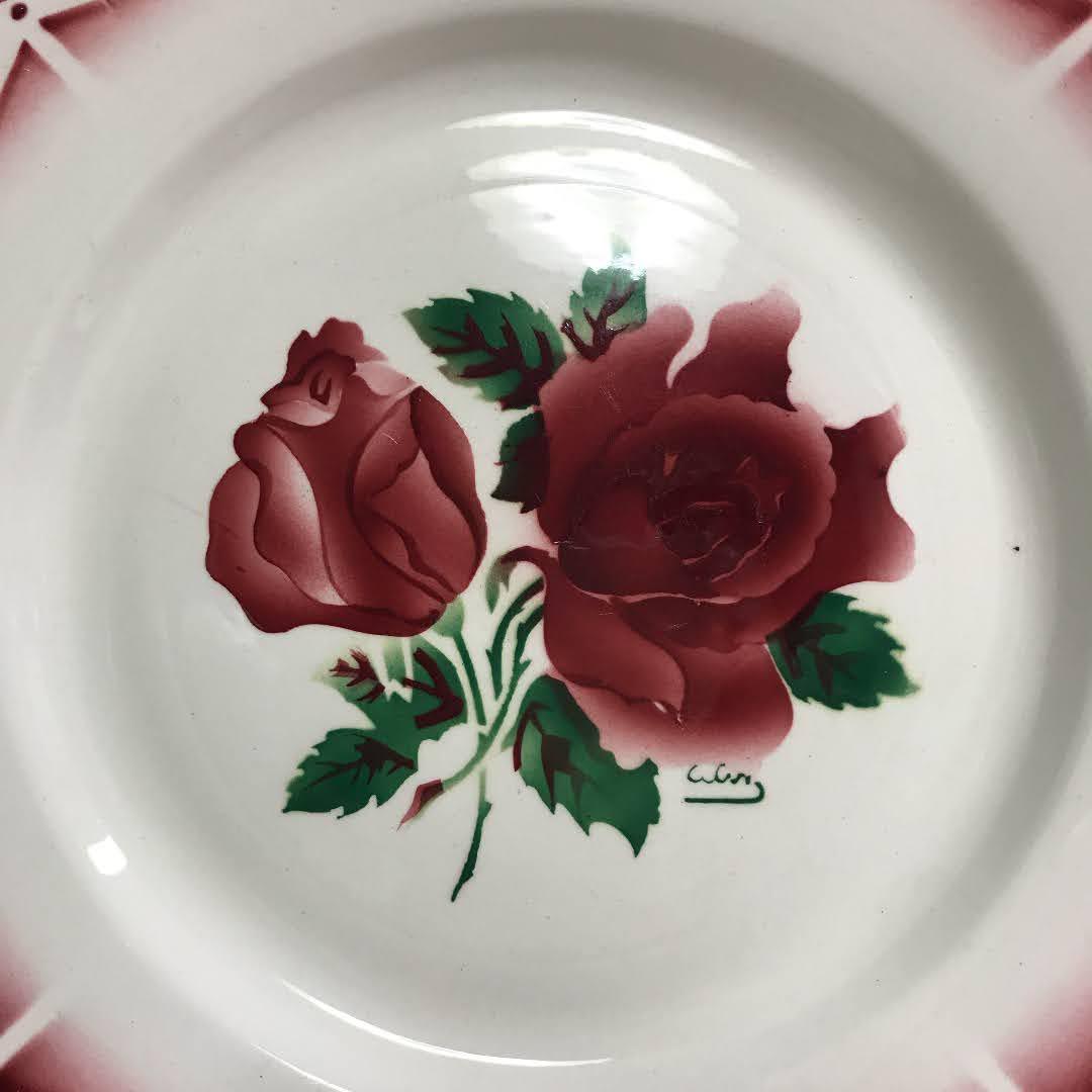 【井上仙望】フランス　アンティーク　サルグミンヌ　バラ　1920〜40年代