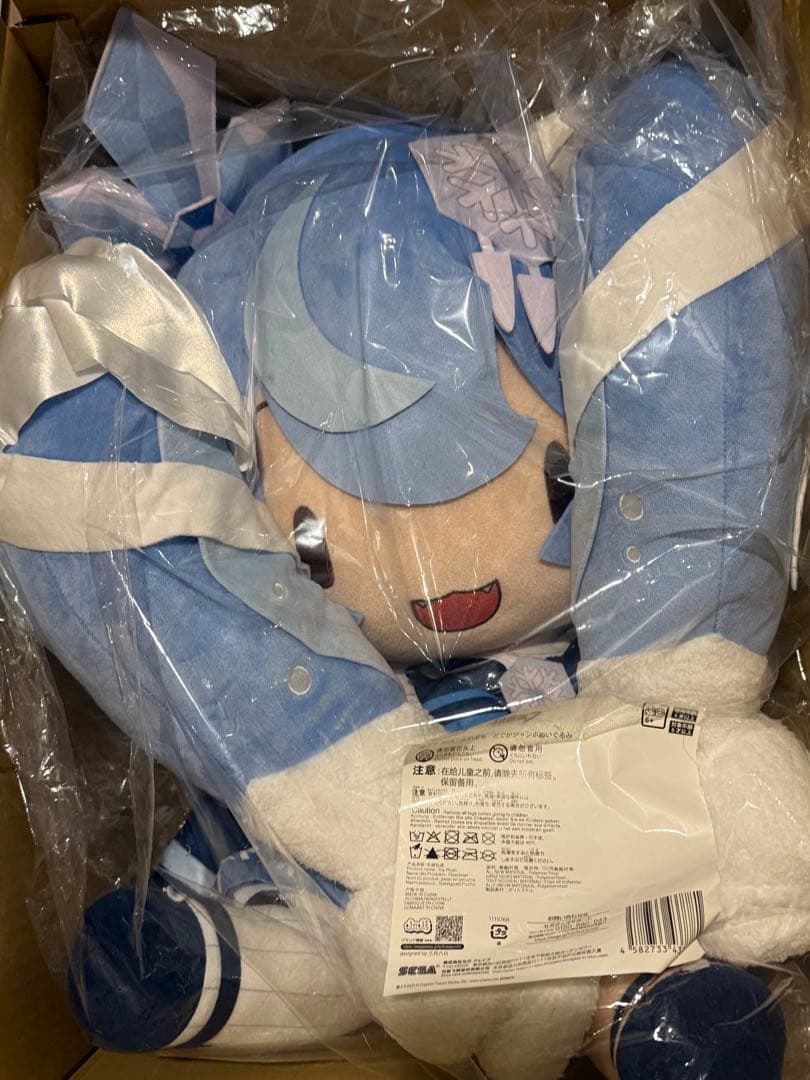 初音ミク 雪ミク2025 ふわぷち どでかジャンボぬいぐるみ - メルカリ