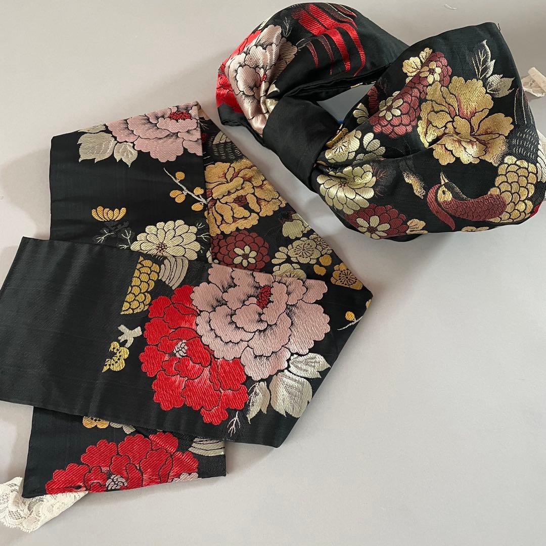 七五三　6歳〜7歳向き　アンティークお着物セット