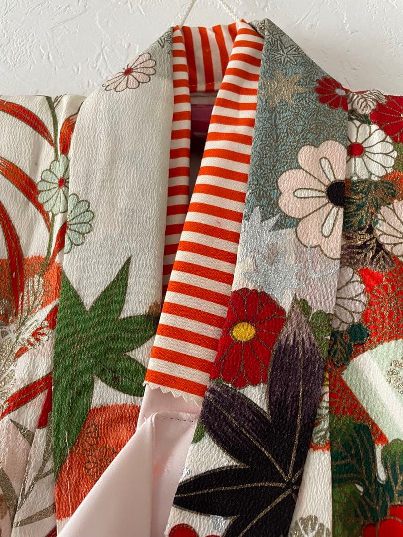 七五三　6歳〜7歳向き　アンティークお着物セット