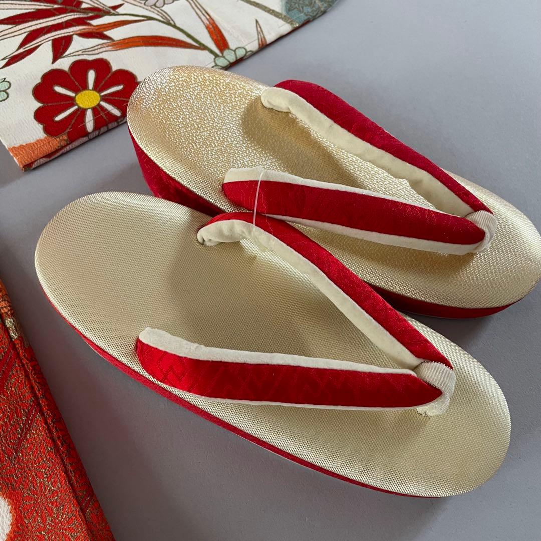 七五三　6歳〜7歳向き　アンティークお着物セット