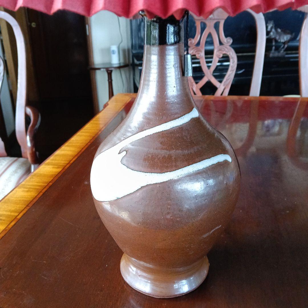 陶器製ランプ（ランプシェードは付きません）　窯印有