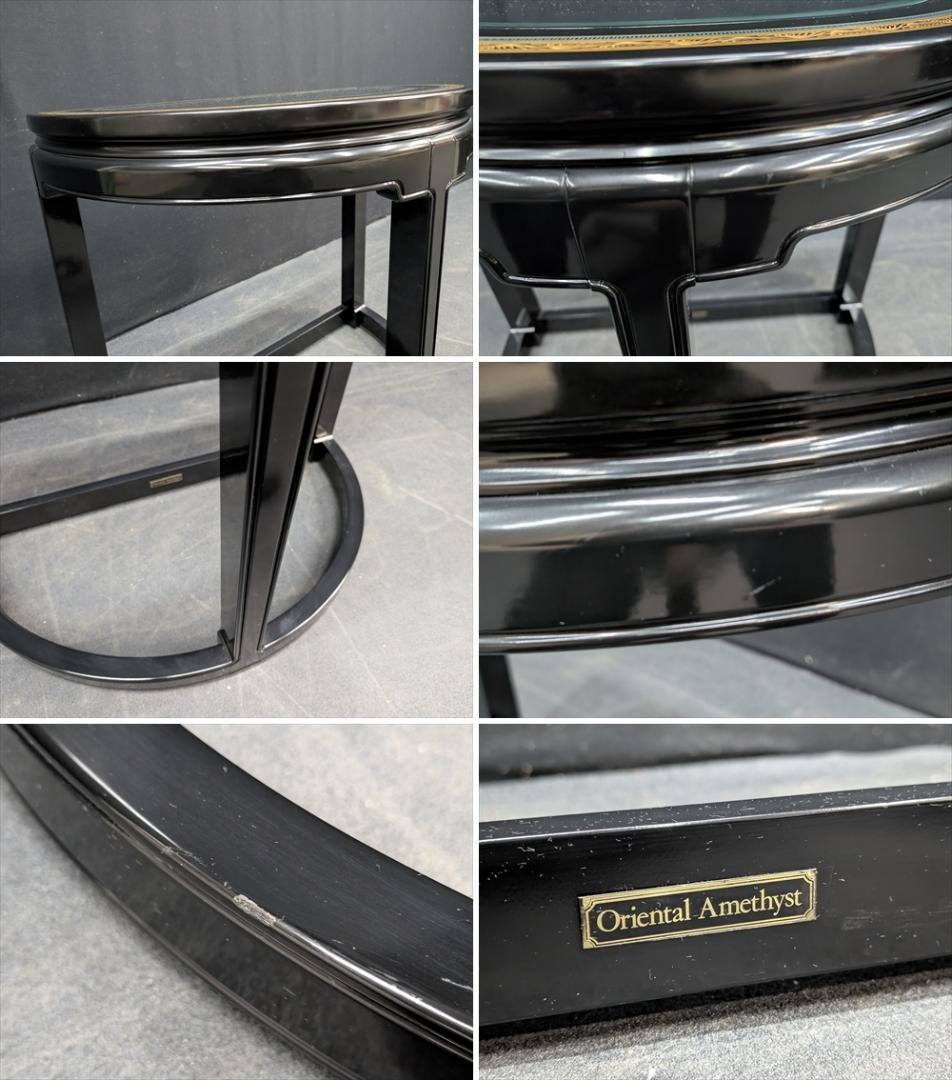 モリシゲ　オリエンタルアメシス　コンソールテーブル　サイドテーブル　花台　飾り台