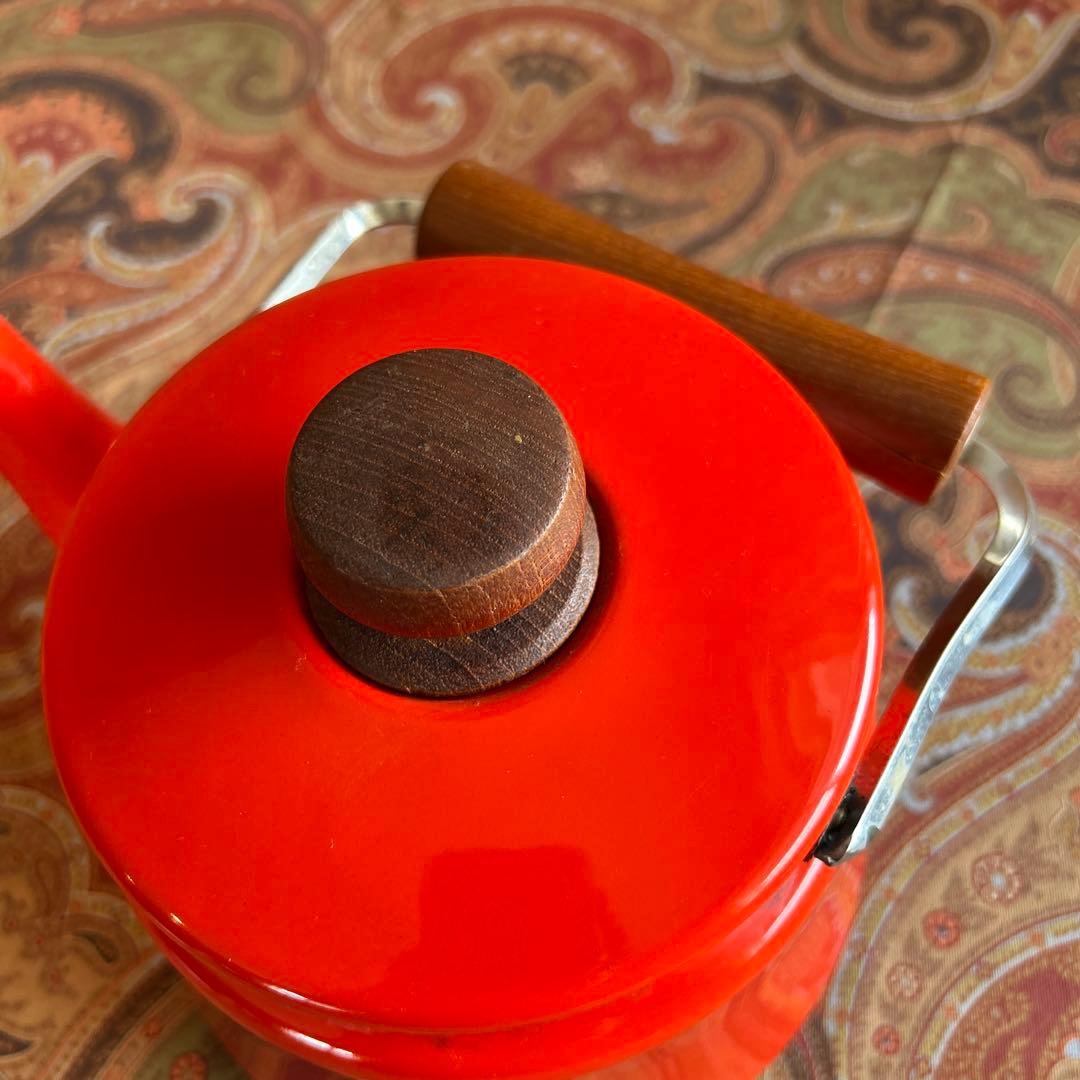 165◇DANSK ケトル 赤いホーローやかん ヴィテージ - メルカリ