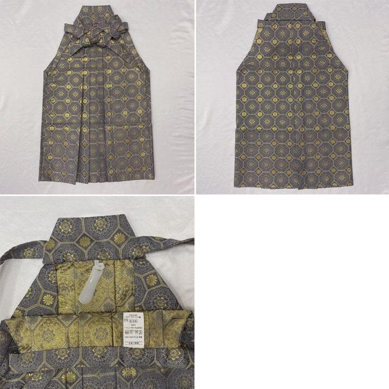 601ab53◎七五三 五歳 男児 着物&羽織&袴&角帯&長襦袢 淡鉄紺◎美品