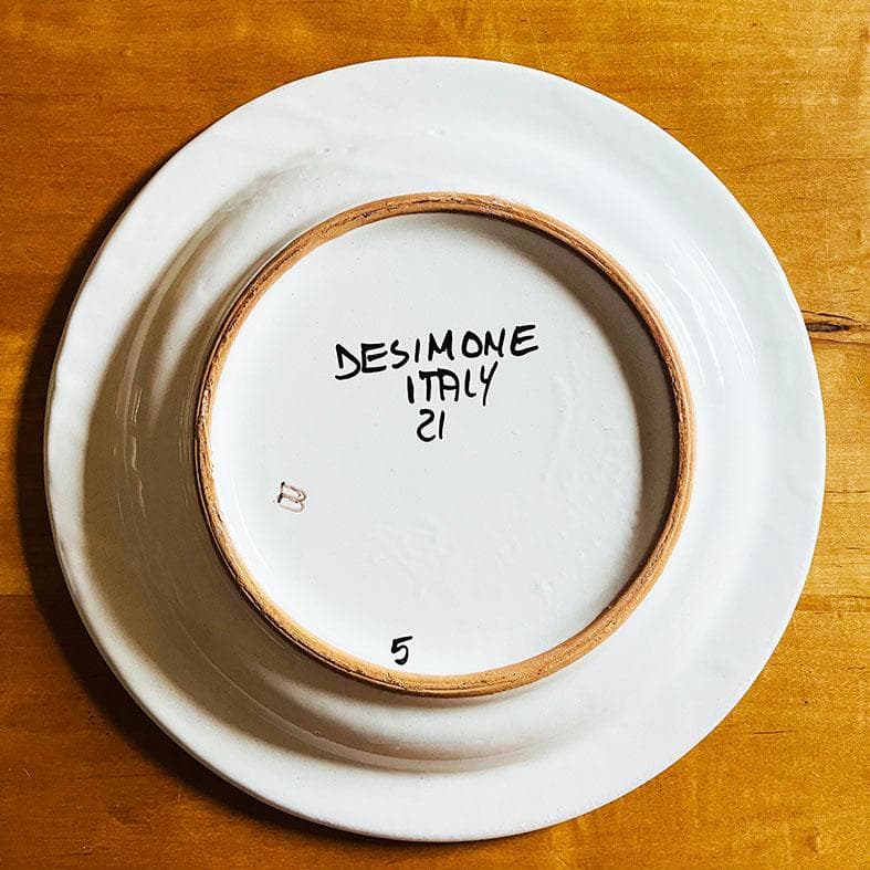 SALE ☆ デ・シモーネ 黄色い魚 絵皿 直径25.4cm シチリア陶器 - メルカリ