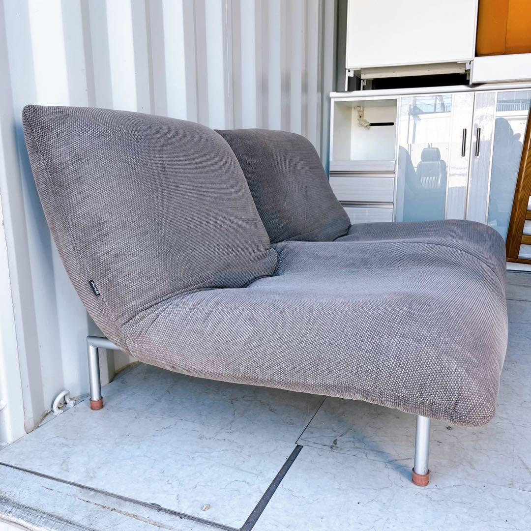 取付無料！リーンロゼ カラン ファブリックリクライニング式ローソファベッド✨