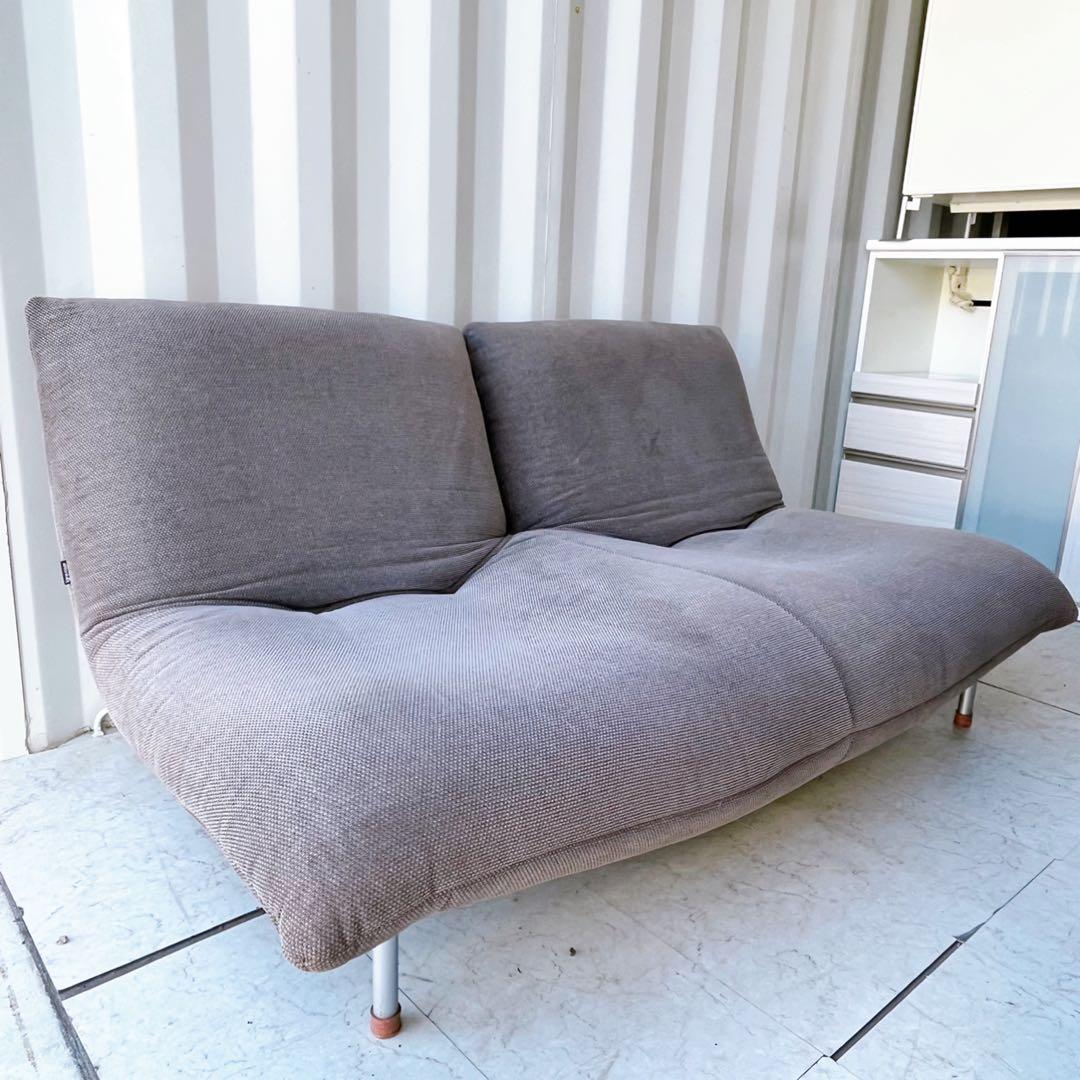 取付無料！リーンロゼ カラン ファブリックリクライニング式ローソファベッド✨