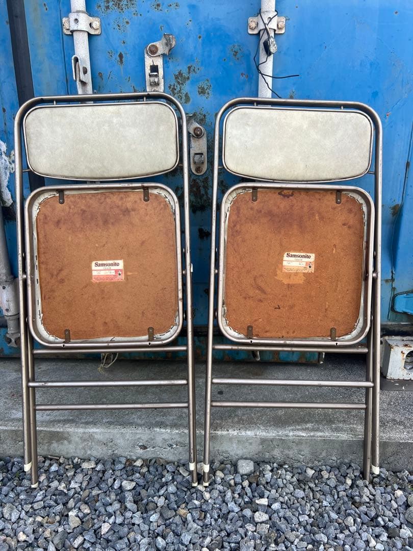 【2脚セット】USA Samsonite ヴィンテージ フォールディングチェア