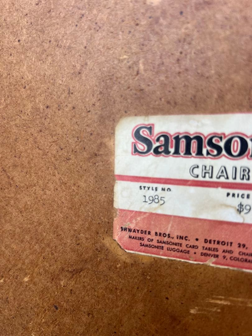 【2脚セット】USA Samsonite ヴィンテージ フォールディングチェア