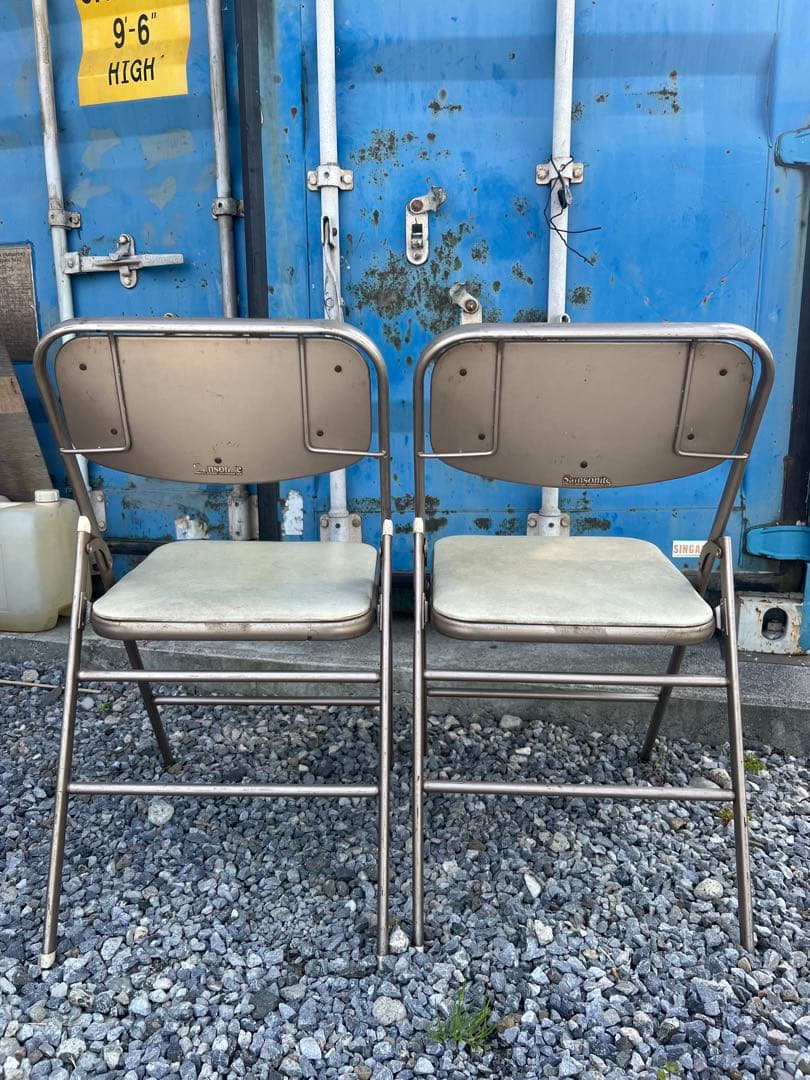 【2脚セット】USA Samsonite ヴィンテージ フォールディングチェア