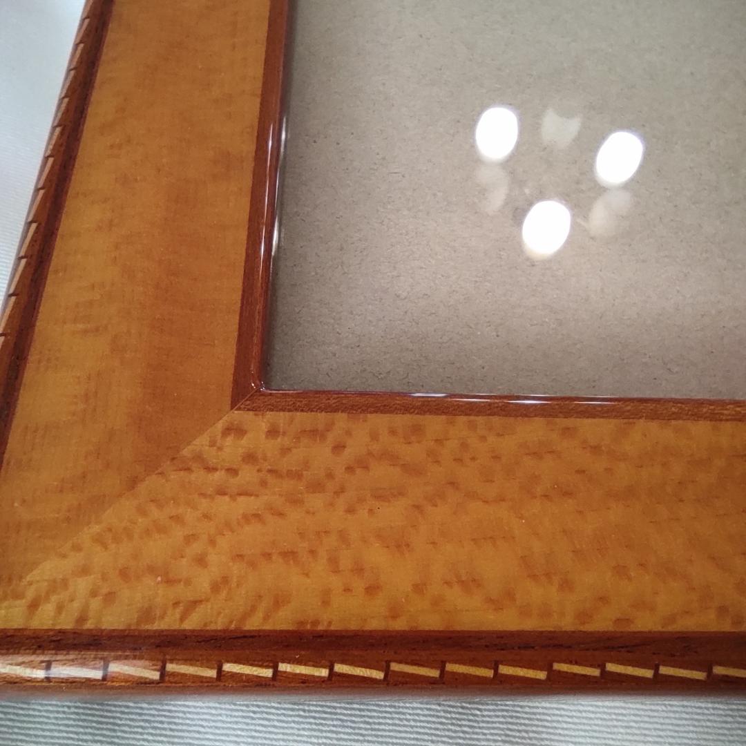 【希少】HERMES フォトスタンド　マホガニーラッカー　ステッチ模様