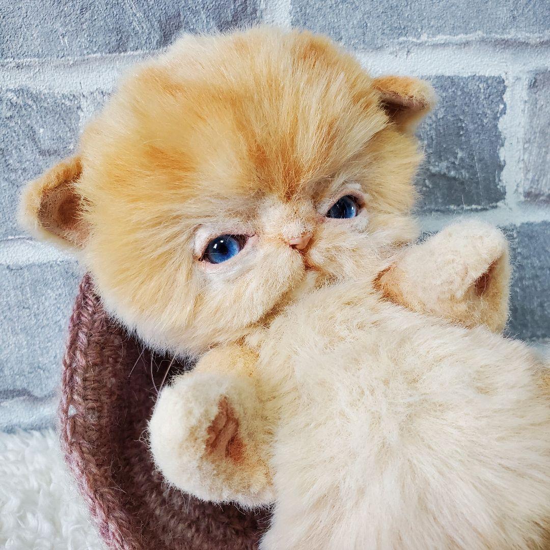 アートドール テディベア ぬいぐるみ 猫 ネコ 海外 アーティスト 作家