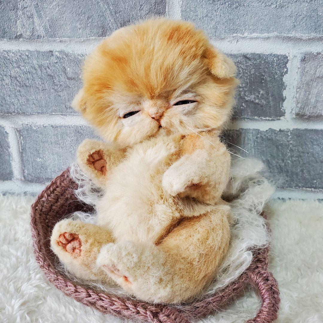 アートドール テディベア ぬいぐるみ 猫 ネコ 海外 アーティスト 作家