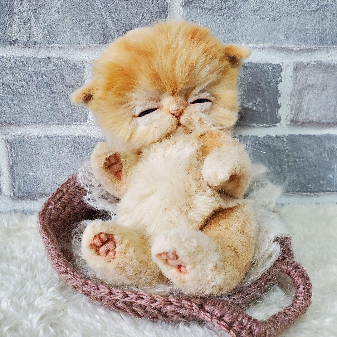 アートドール テディベア ぬいぐるみ 猫 ネコ 海外 アーティスト 作家