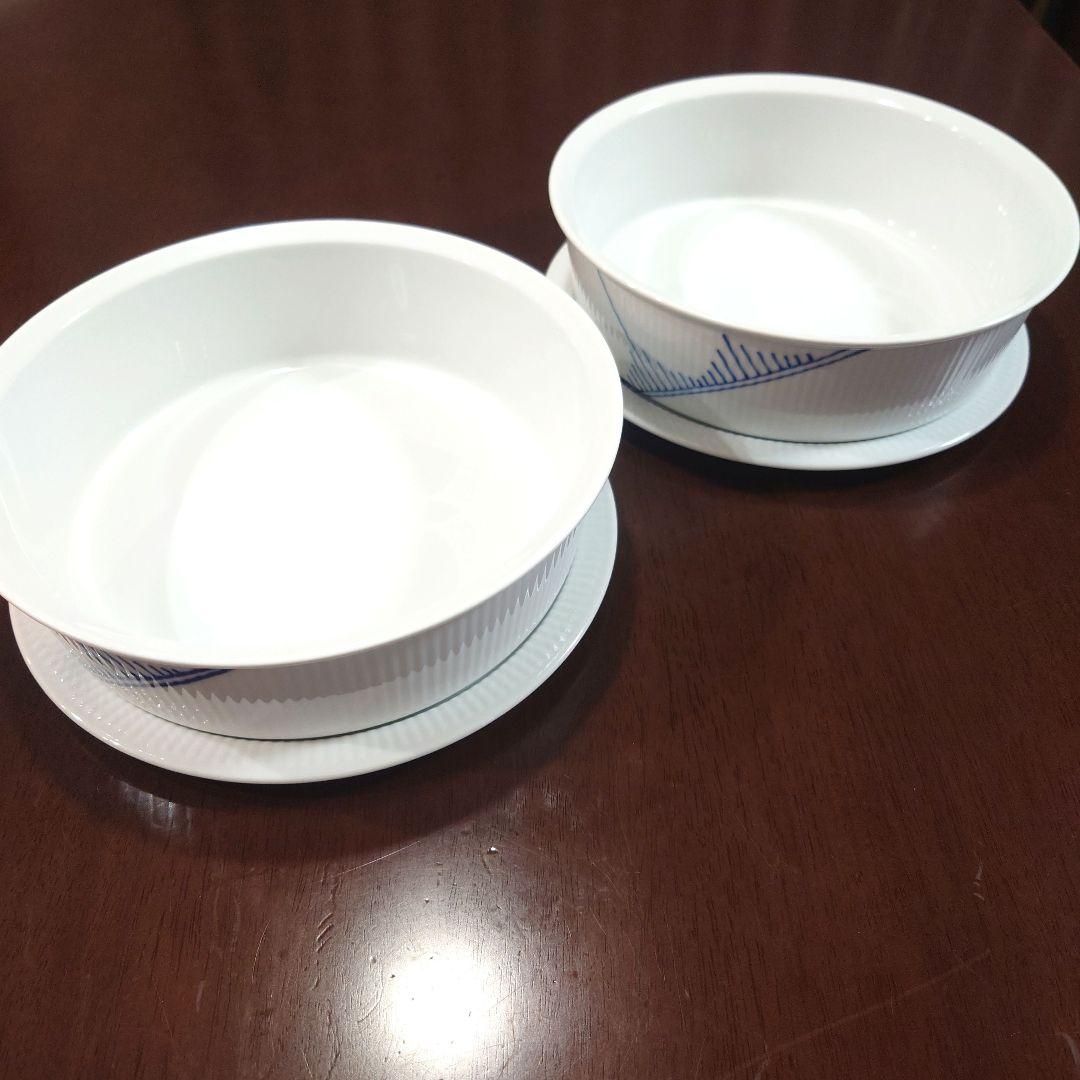 ロイヤルコペンハーゲン ブルーフル―テッド メガ オーブンウェア/蓋付2個セット