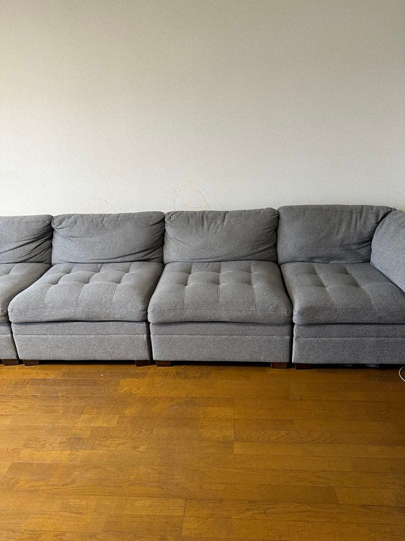 Thomasville 有効モジュラーソファ 6ピース グレー