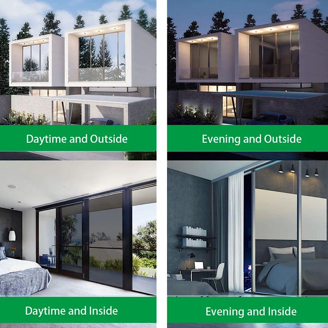 【0.9m×52m】シルバー 窓 ミラーフィルム ガラスフィルム 防災フィルム