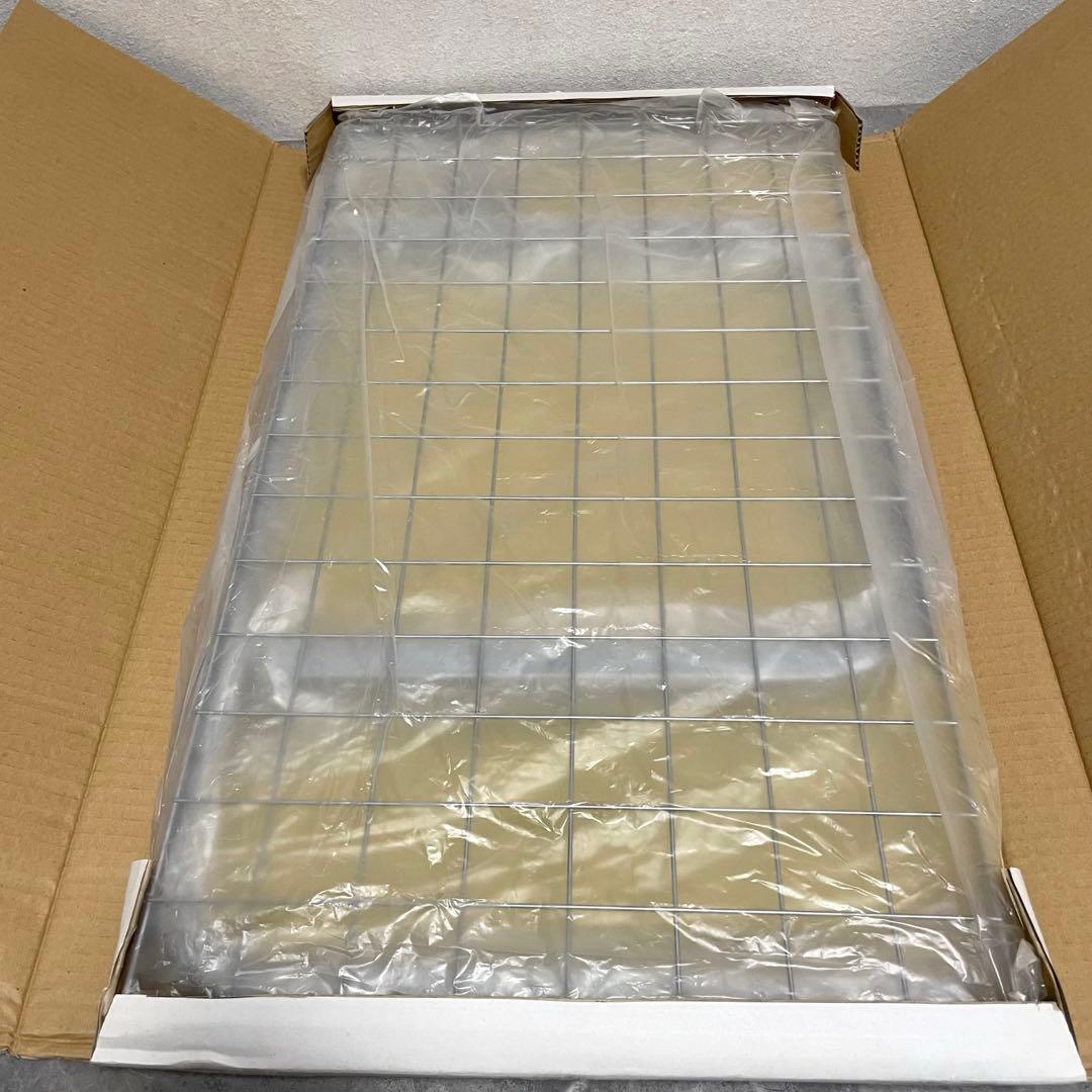 新品未使用　レトロ　80年代　ガラステーブル　センターテーブル　アイアンフレーム