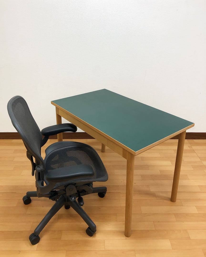 美品 IDEE STILT TABLE 1000 Green Black デスク