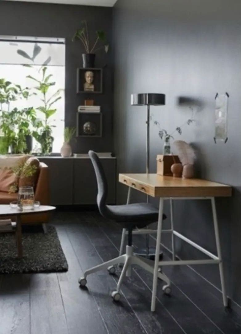 受渡し　IKEA リルオーセン　竹材　デスク　サイドテーブル