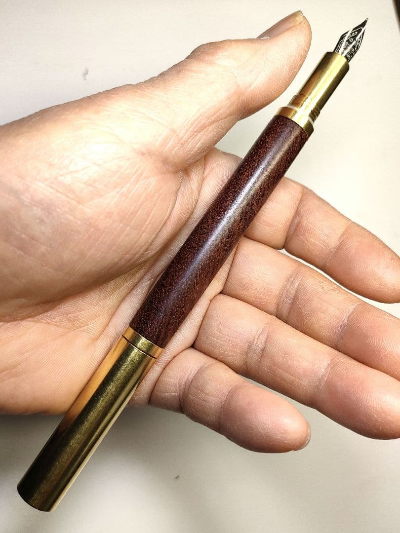 【ブビンガ】ロウ・ブラス万年筆