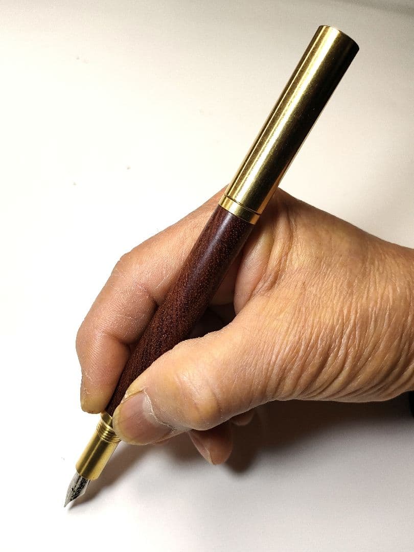 【ブビンガ】ロウ・ブラス万年筆