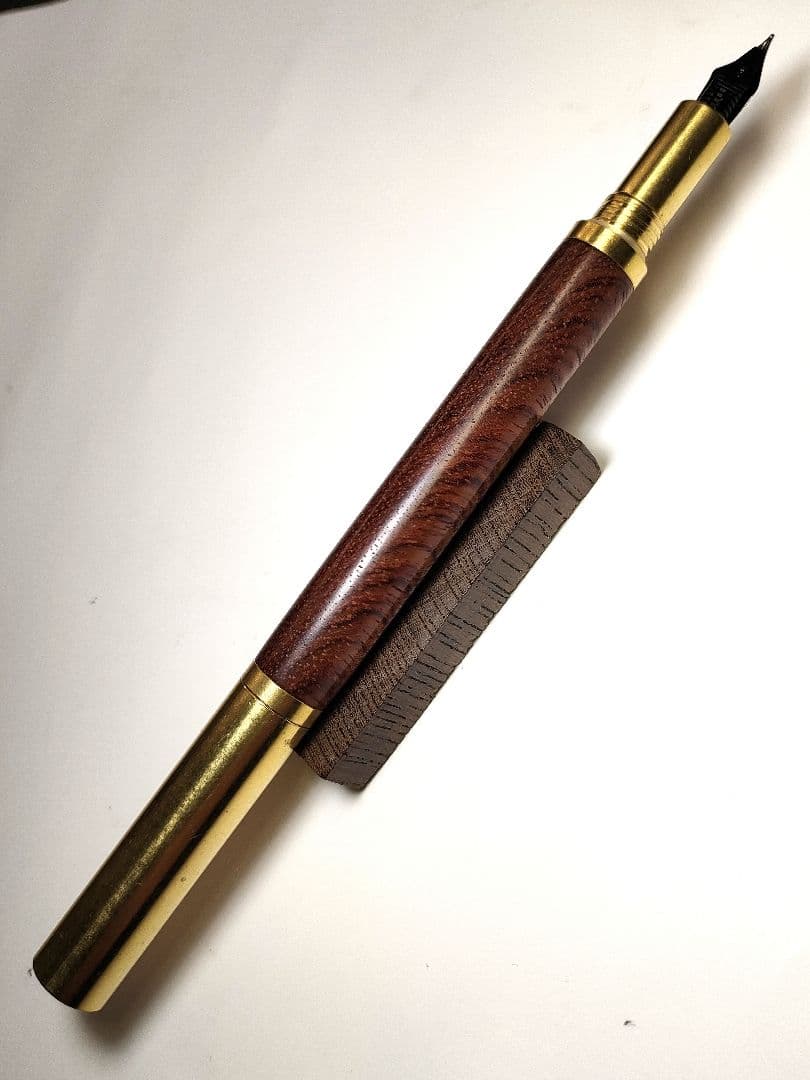【ブビンガ】ロウ・ブラス万年筆