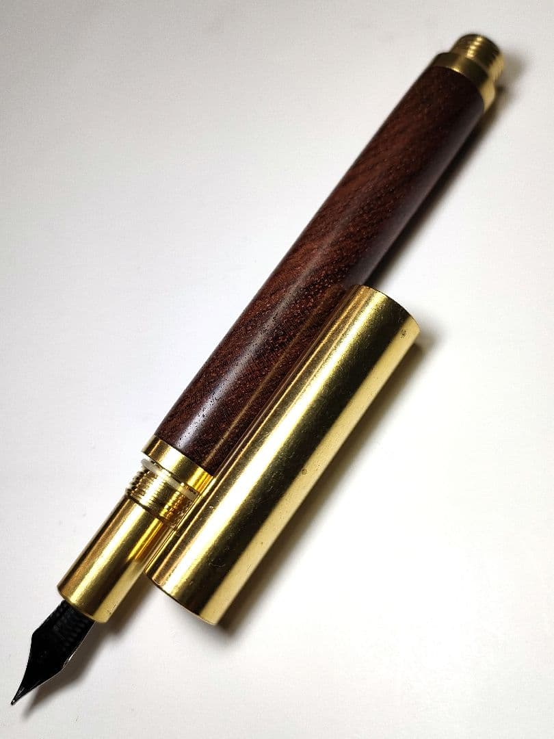 【ブビンガ】ロウ・ブラス万年筆