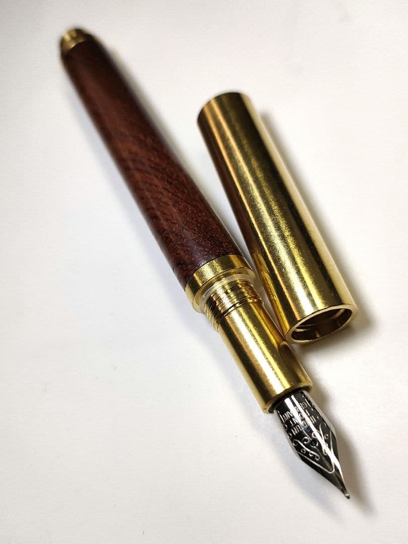 【ブビンガ】ロウ・ブラス万年筆