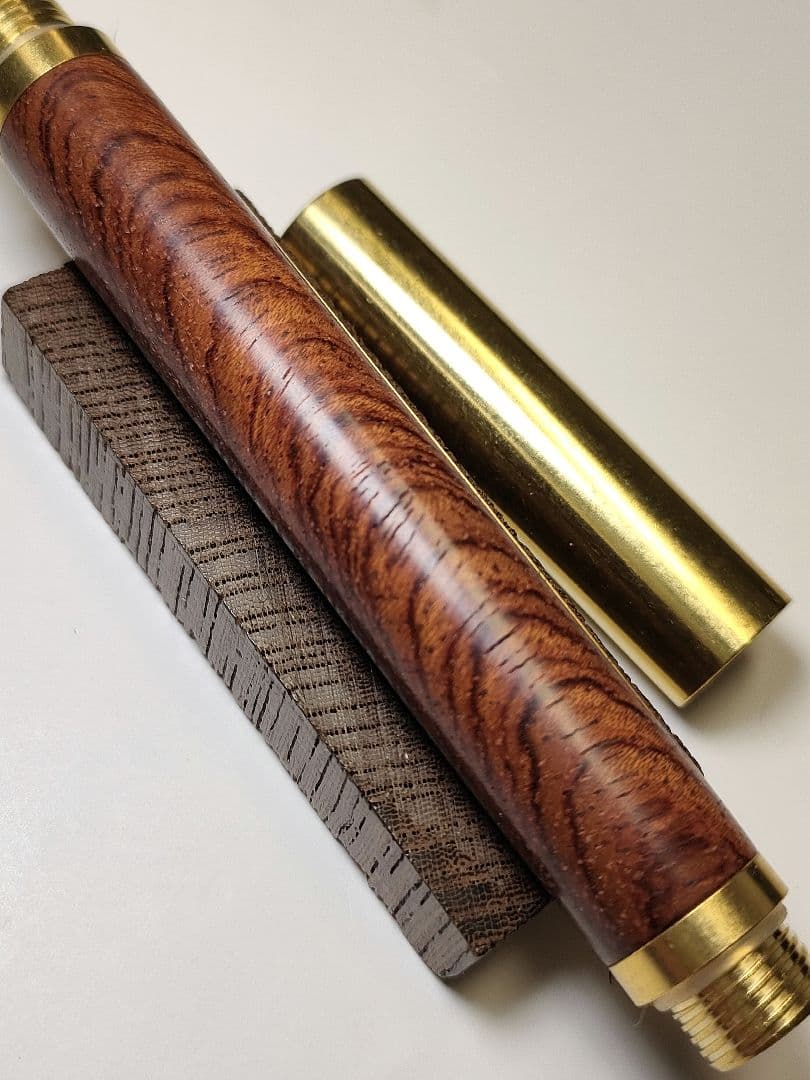 【ブビンガ】ロウ・ブラス万年筆