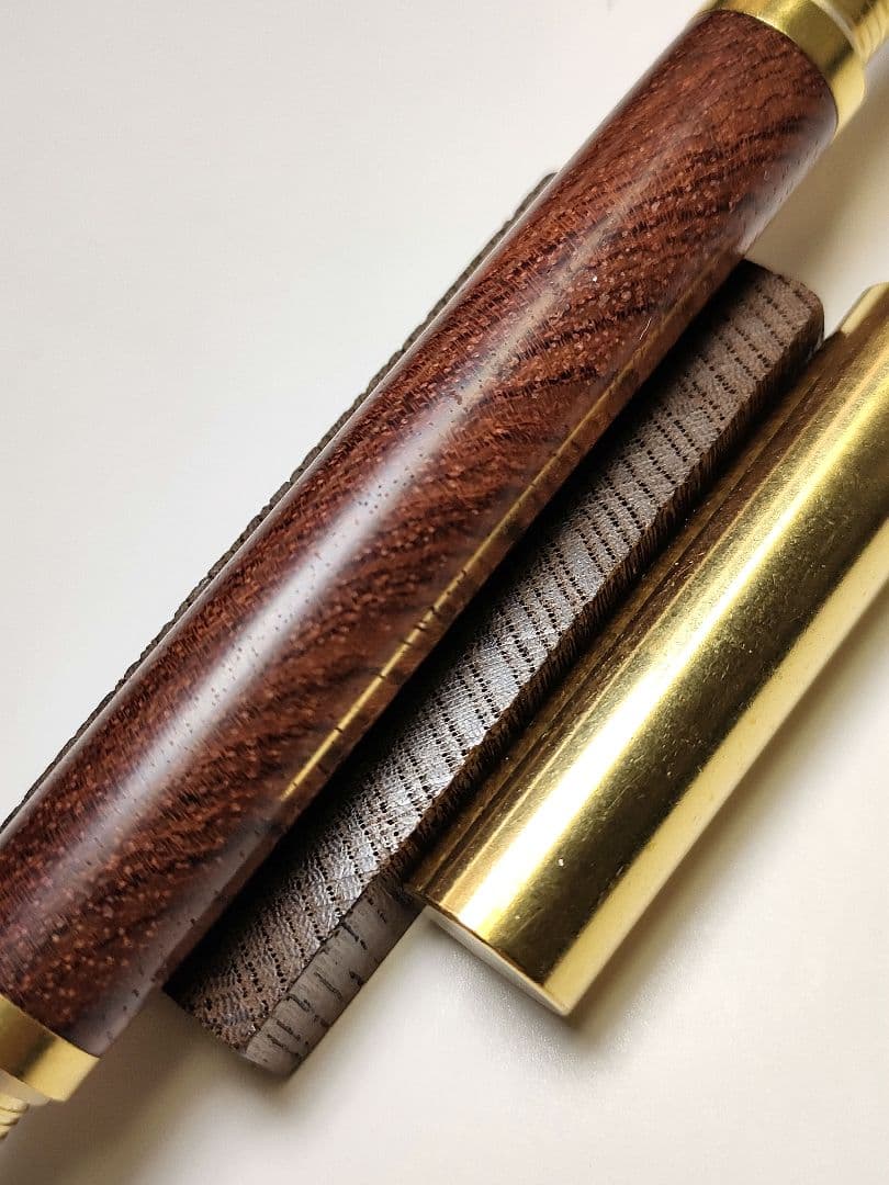 【ブビンガ】ロウ・ブラス万年筆