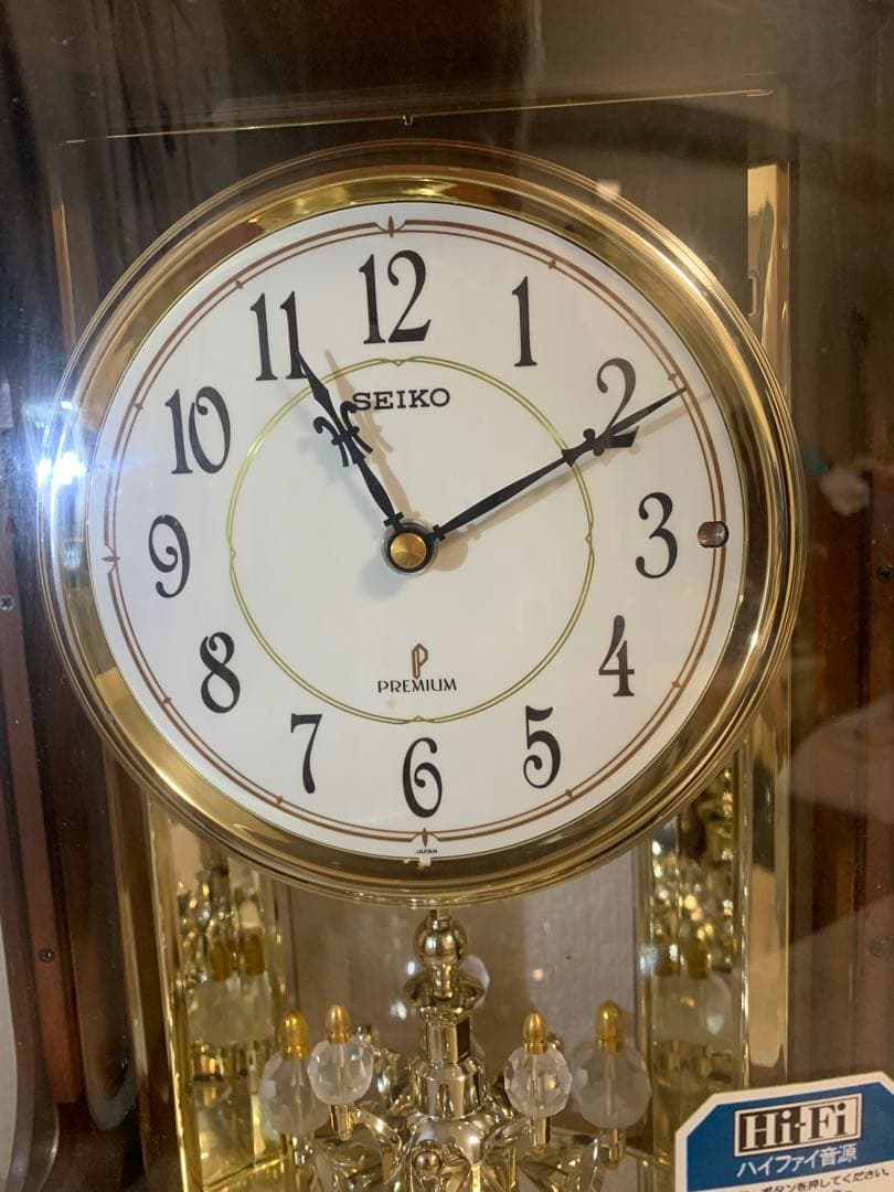 レア！セイコープレミアムBY421Bメロディ高級置き時計 レア！セイコー