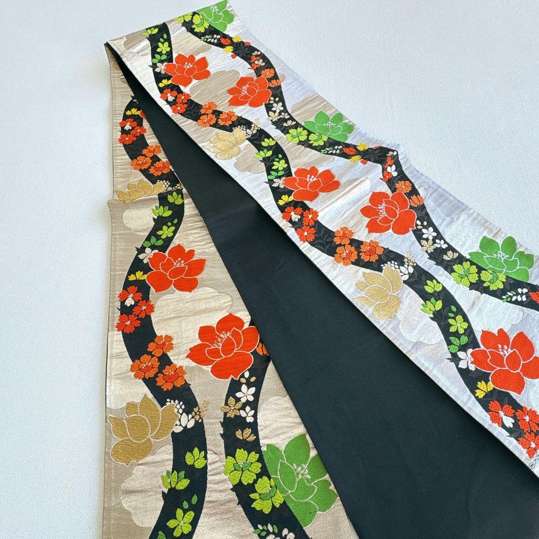 セット　七五三　７歳女の子　きもの　オレンジ　紫式部　小物セット　52925