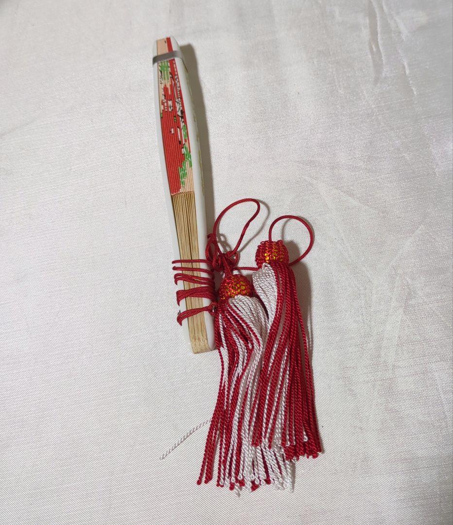 七五三７歳女の子 正絹躾付き着物と小物 フルセット　髪飾り付き