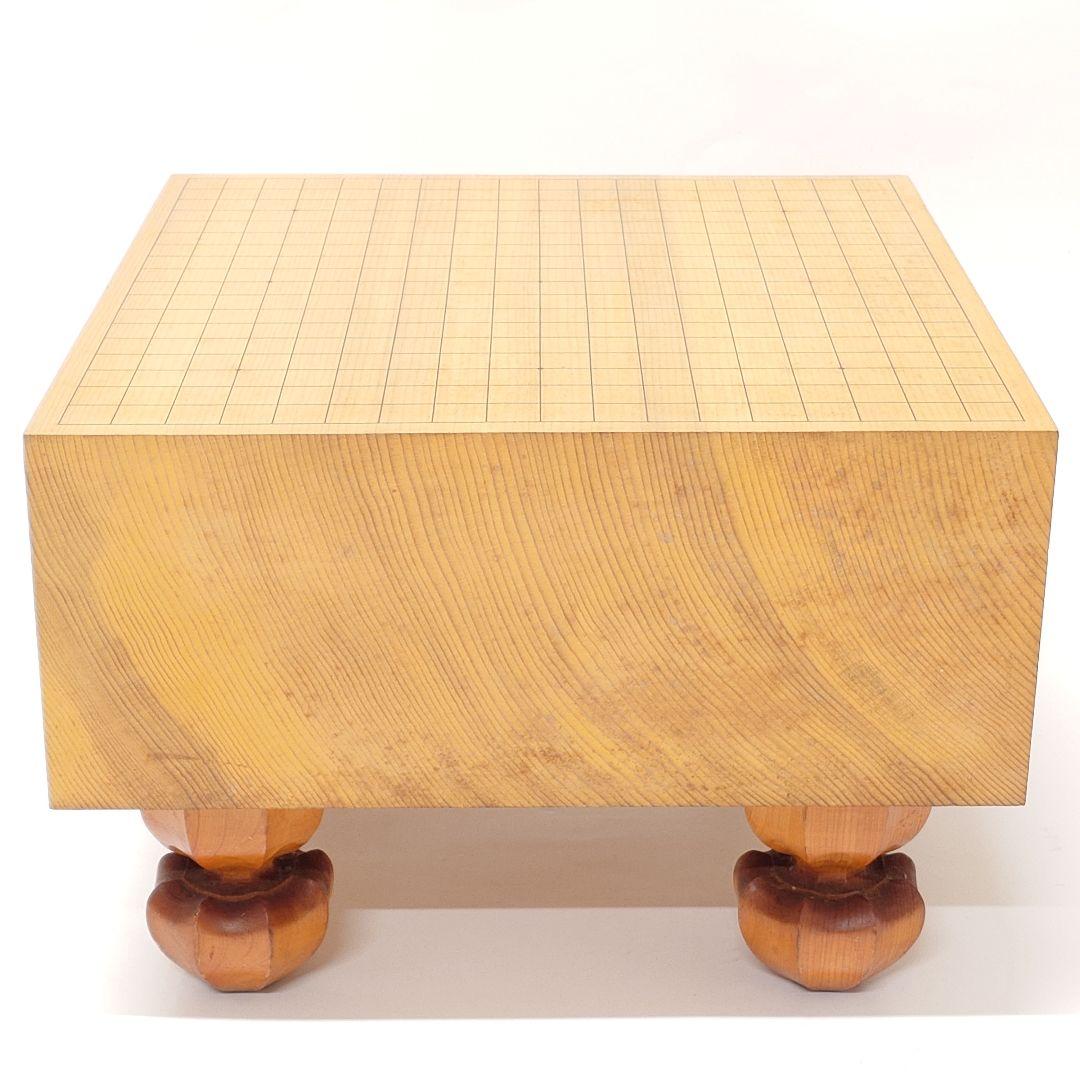 囲碁盤 へそ付き 脚付き碁盤 厚さ約17.1cm 本榧? 新榧?