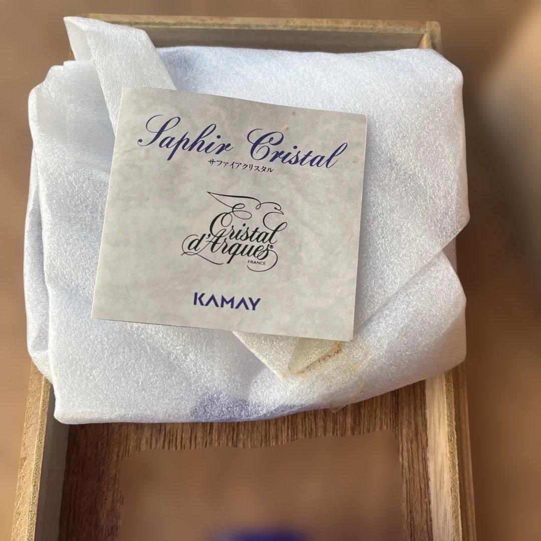 KAMAY サファイアクリスタル 色被切子 5個 小鉢 最高級 青色 新品未