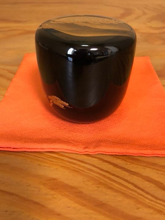 ナツメ 輪島塗 茶平一斎 遠山利休棗 蒔絵 箱付き