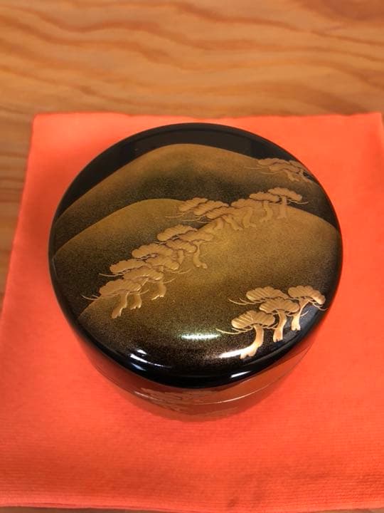 ナツメ 輪島塗 茶平一斎 遠山利休棗 蒔絵 箱付き