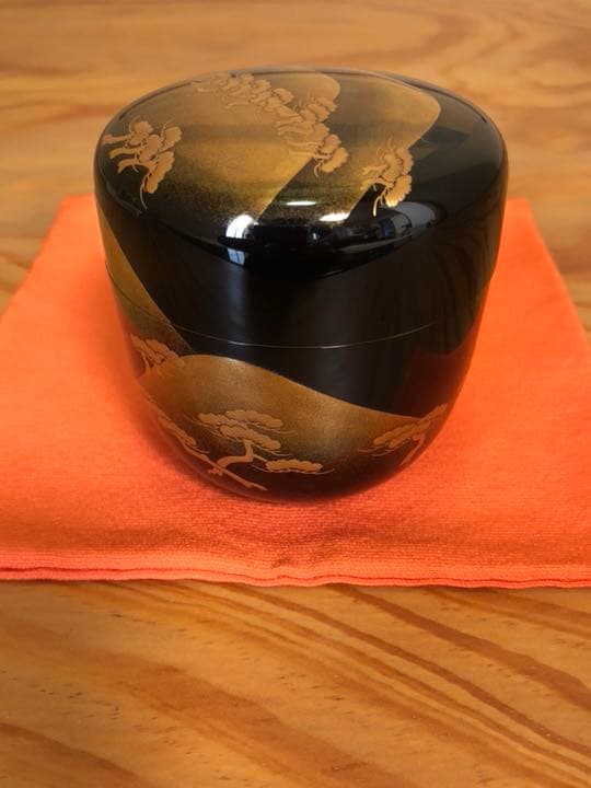 ナツメ 輪島塗 茶平一斎 遠山利休棗 蒔絵 箱付き