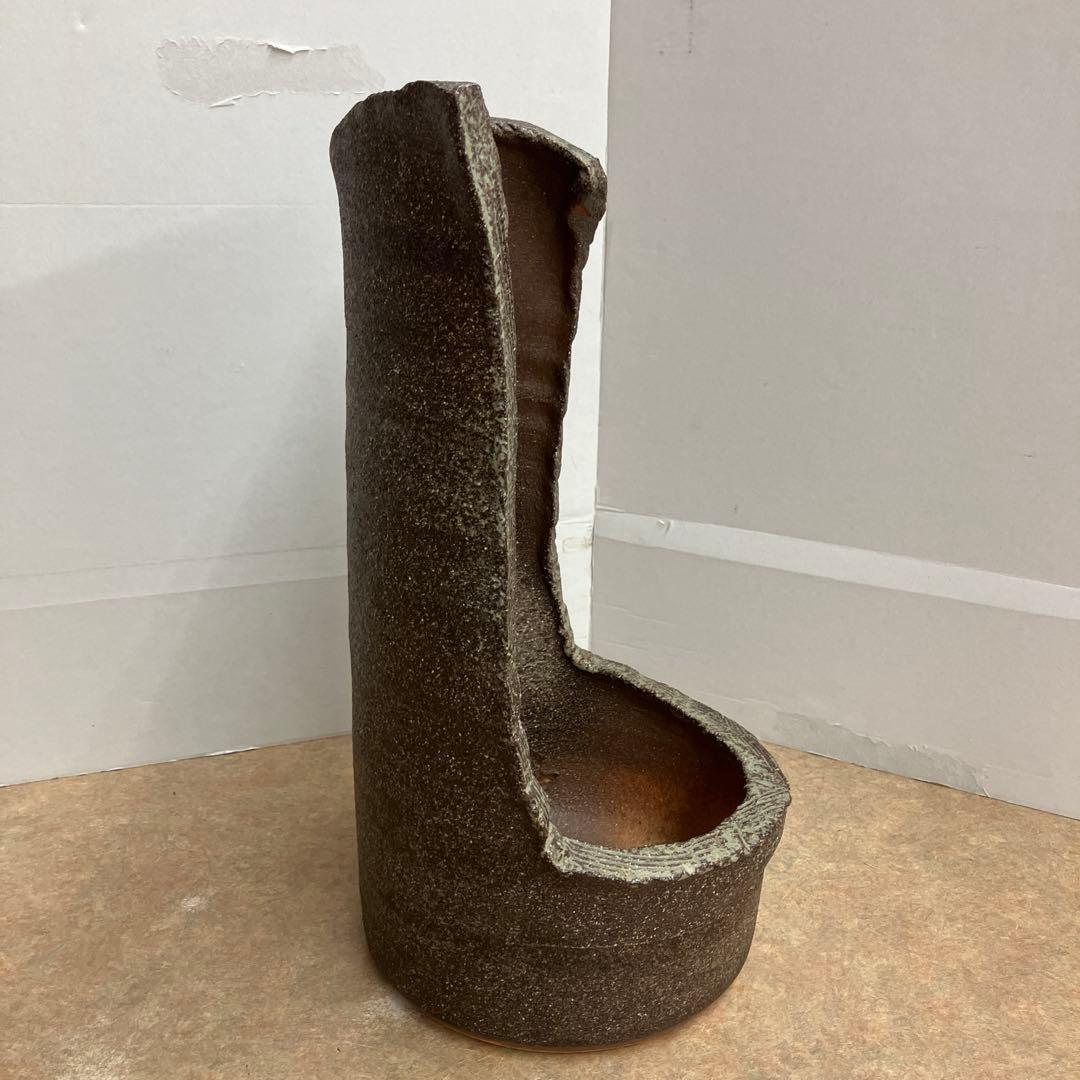 信楽焼手造り屏風花生け