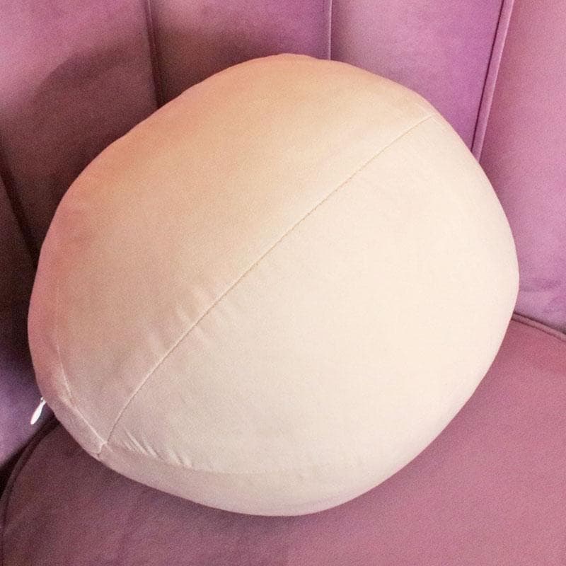 シェル型チェア パープル×ゴールド インテリア クッション付 143-184