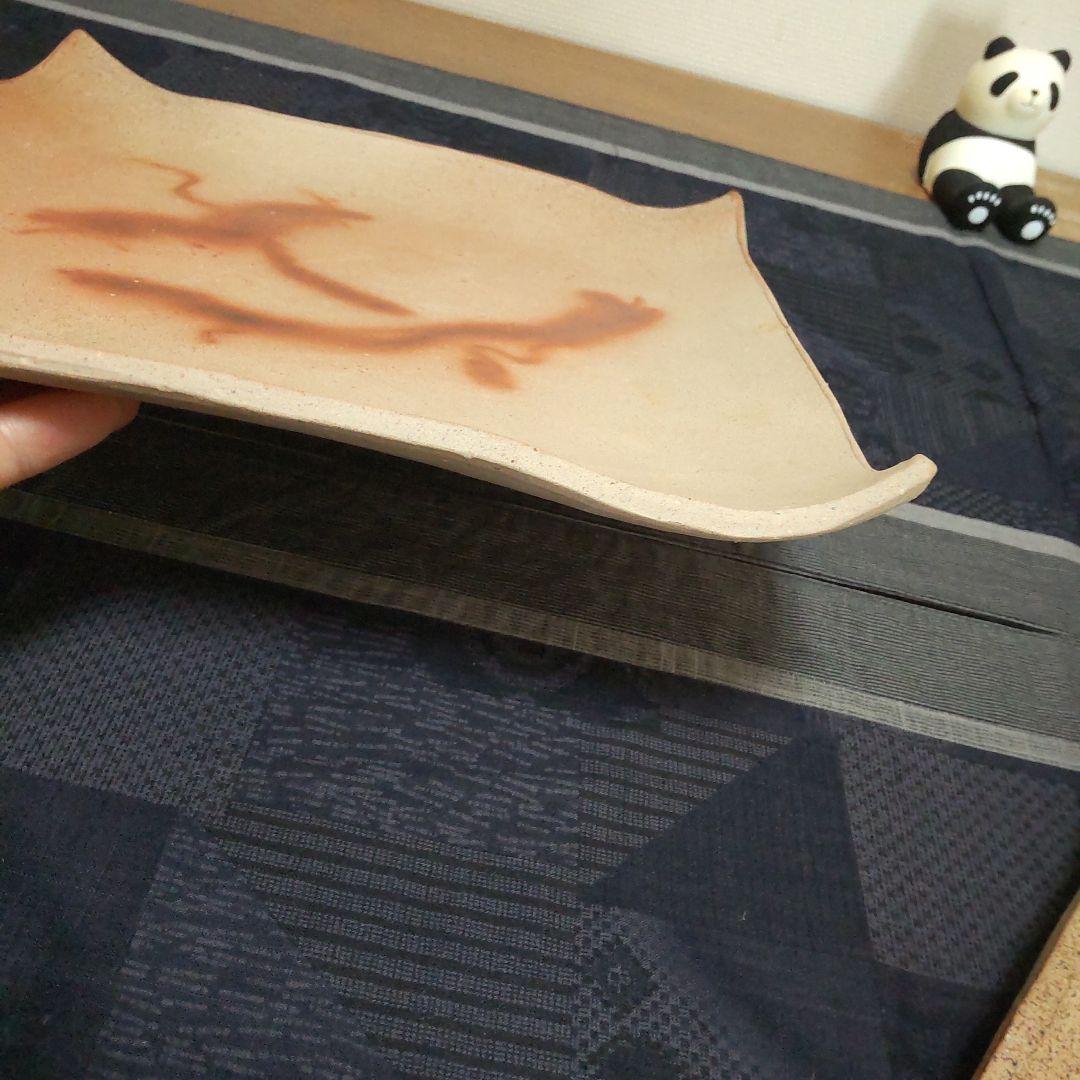 四方皿 2枚 備前焼 A