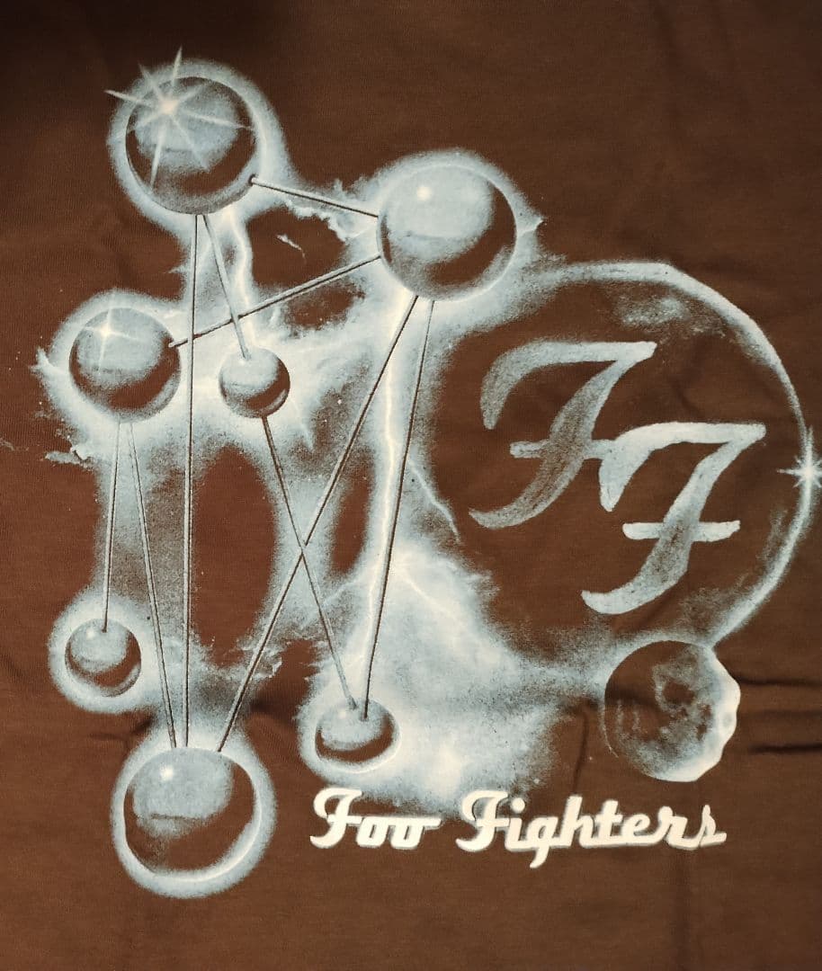 フー・ファイターズ 2025 ツアー限定 Tシャツ ブルーグロウ Cグレー XL
