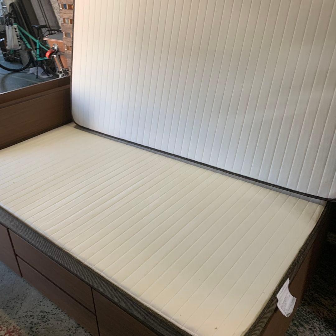 J067R NITORI セミダブルサイズ ベッド フレーム/マットレス